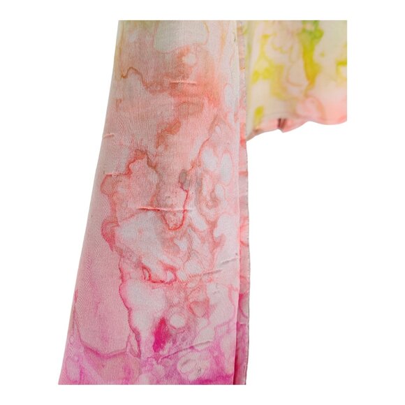 *RARE* UNIF I-Dye Tie Dye Moto Jacket Pastel Rainbow Multicolor - Picture 10 of 15